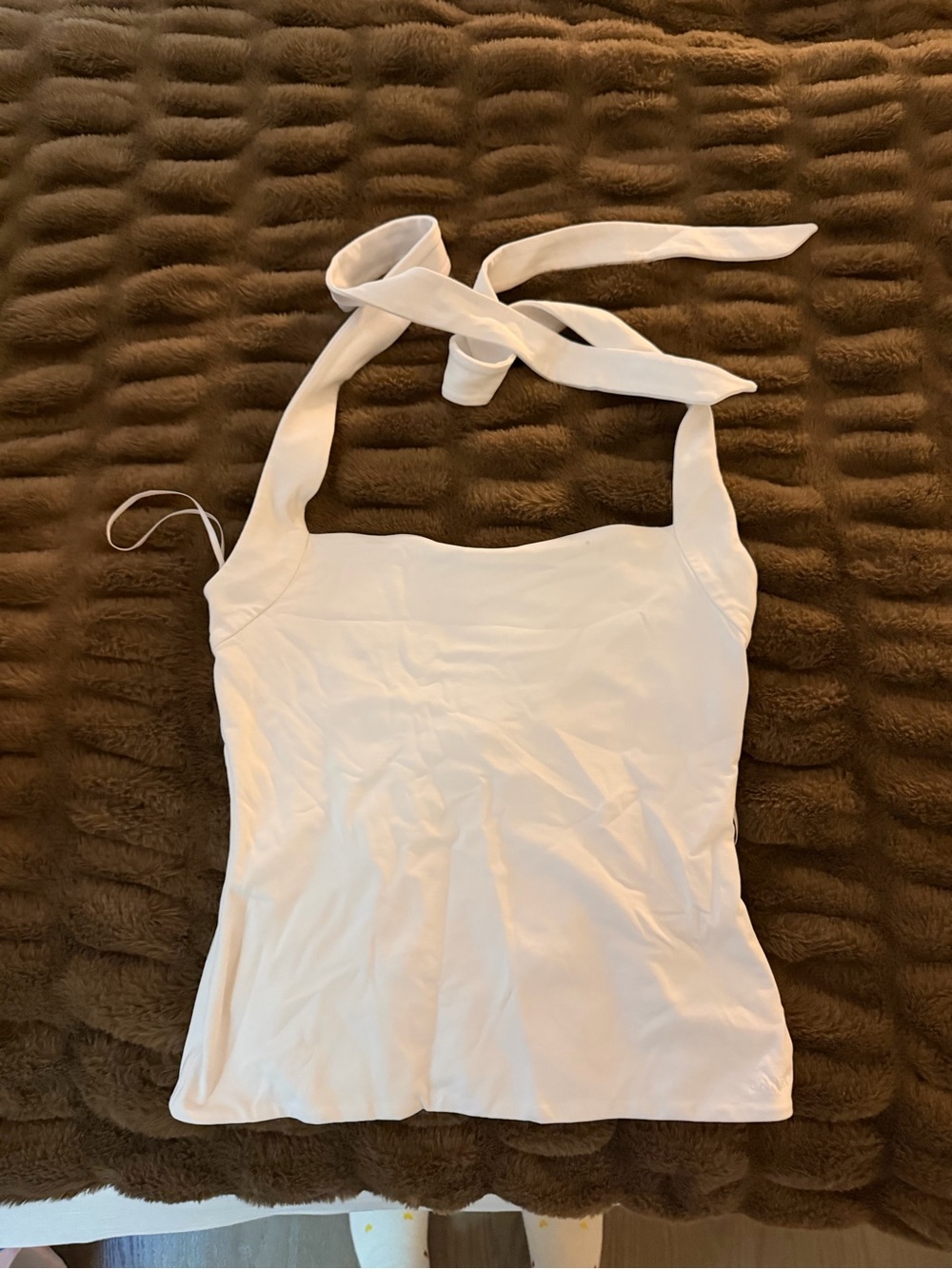Aritzia White Halter top